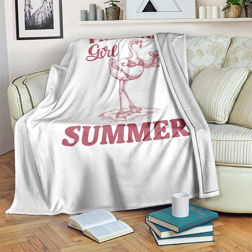 Flamingo Pregnancy Announcement Throw Blanket Summer Beach Mom To Be Gift TS12 Print Your Wear