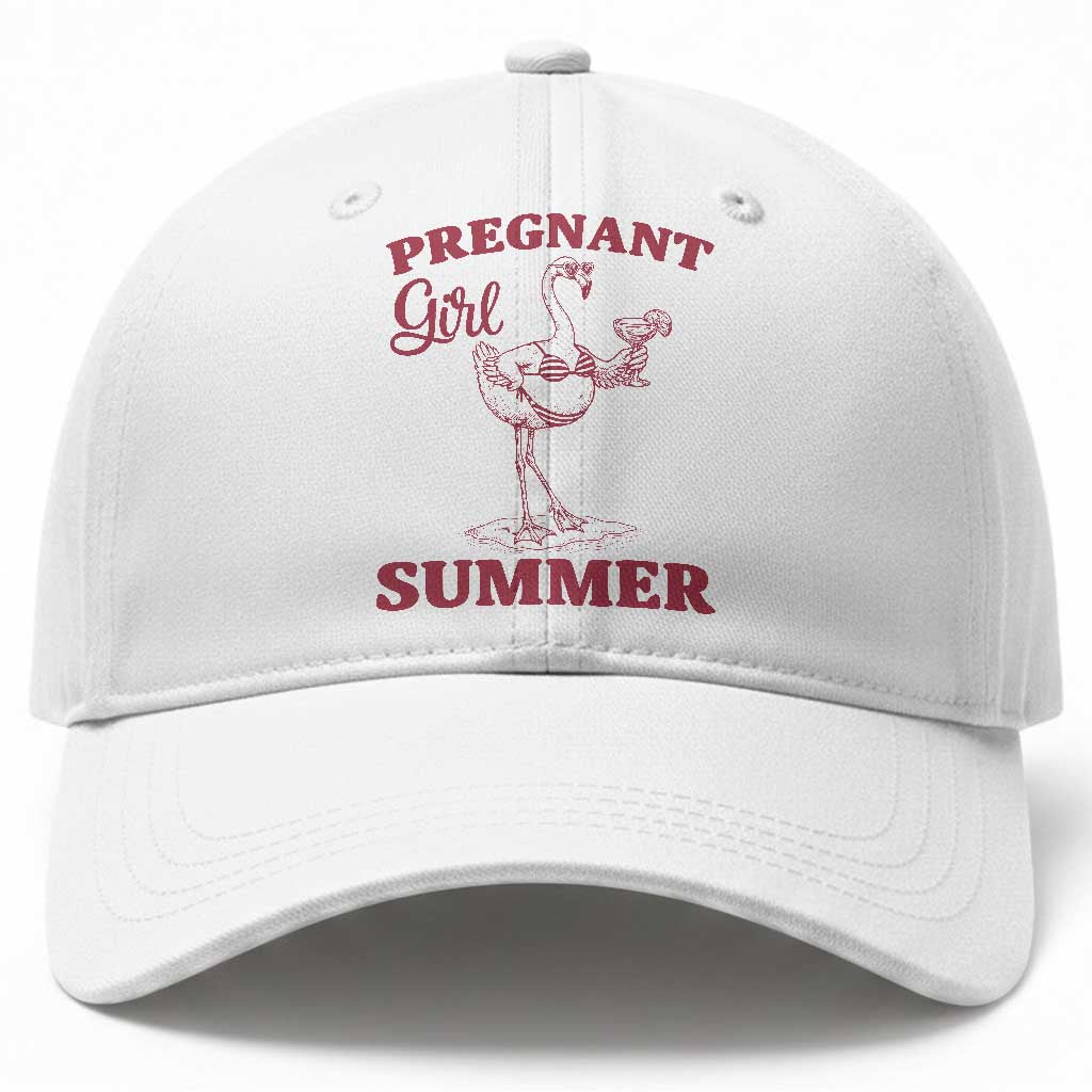 Flamingo Pregnancy Announcement Baseball Cap Summer Beach Mom To Be Gift TS12 Print Your Wear