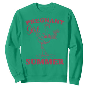 Flamingo Pregnancy Announcement Sweatshirt Summer Beach Mom To Be Gift TS12 Irish Green Print Your Wear
