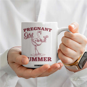 Flamingo Pregnancy Announcement Coffee Mug Summer Beach Mom To Be Gift TS12 Print Your Wear
