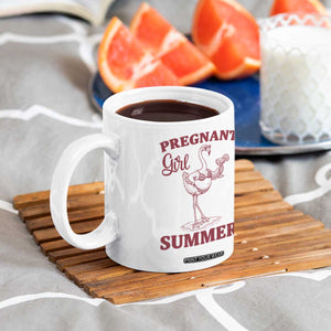 Flamingo Pregnancy Announcement Coffee Mug Summer Beach Mom To Be Gift TS12 Print Your Wear