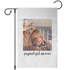 Summer Capybara Pregnancy Garden Flag Baby Announcement Gift TS12 White Print Your Wear