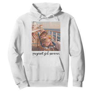 Summer Capybara Pregnancy Hoodie Baby Announcement Gift TS12 White Print Your Wear