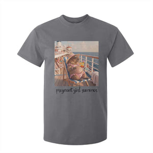 Summer Capybara Pregnancy T Shirt For Kid Baby Announcement Gift TS12 Charcoal Print Your Wear