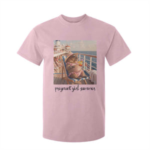 Summer Capybara Pregnancy T Shirt For Kid Baby Announcement Gift TS12 Light Pink Print Your Wear