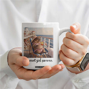 Summer Capybara Pregnancy Coffee Mug Baby Announcement Gift TS12 Print Your Wear
