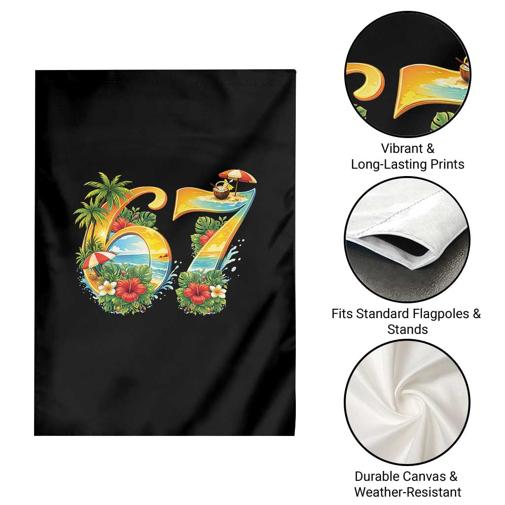 Hawaii Six Seven Garden Flag Tropical Hibiscus Vacation Graphic TS12 Print Your Wear