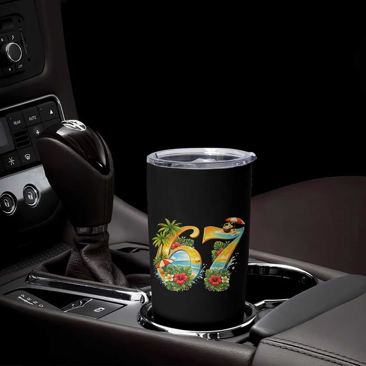 Hawaii Six Seven Tumbler Cup Tropical Hibiscus Vacation Graphic TS12 Print Your Wear