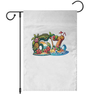 Tropical Beach Six Seven Garden Flag Summer Island Vacation Graphic TS12 White Print Your Wear