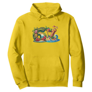 Tropical Beach Six Seven Hoodie Summer Island Vacation Graphic TS12 Daisy Print Your Wear