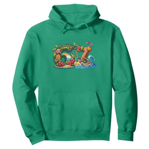 Tropical Beach Six Seven Hoodie Summer Island Vacation Graphic TS12 Irish Green Print Your Wear