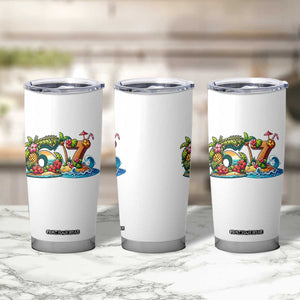 Tropical Beach Six Seven Tumbler Cup Summer Island Vacation Graphic TS12 Print Your Wear