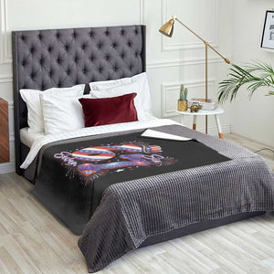 Patriotic Six Seven Throw Blanket Red White And Blue Fireworks Graphic TS12 Print Your Wear