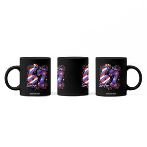 Patriotic Six Seven Coffee Mug Red White And Blue Fireworks Graphic TS12 Print Your Wear