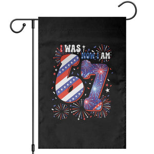 I Was Six Now I Am Seven Garden Flag Patriotic 7th Birthday Gift TS12 Black Print Your Wear
