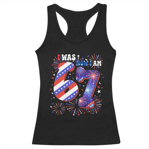 I Was Six Now I Am Seven Racerback Tank Top Patriotic 7th Birthday Gift TS12 Black Print Your Wear