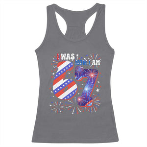 I Was Six Now I Am Seven Racerback Tank Top Patriotic 7th Birthday Gift TS12 Charcoal Print Your Wear