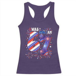I Was Six Now I Am Seven Racerback Tank Top Patriotic 7th Birthday Gift TS12 Purple Print Your Wear