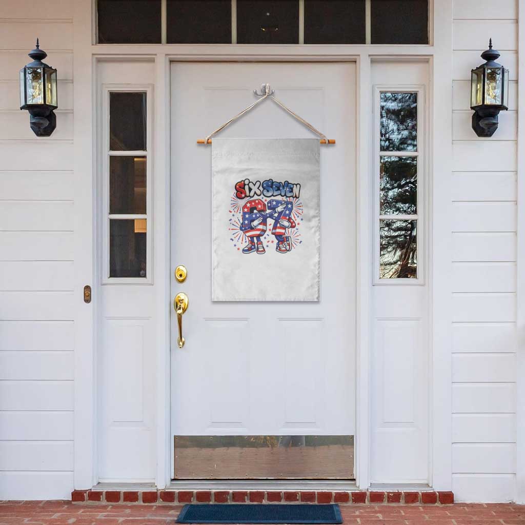 Funny Six Seven Dabbing Garden Flag Patriotic American Pride Gift TS12 Print Your Wear