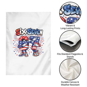 Funny Six Seven Dabbing Garden Flag Patriotic American Pride Gift TS12 Print Your Wear