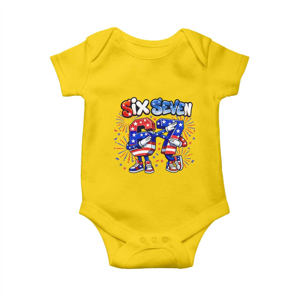 Funny Six Seven Dabbing Baby Onesie Patriotic American Pride Gift TS12 Daisy Print Your Wear