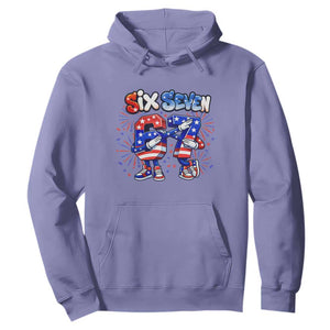 Funny Six Seven Dabbing Hoodie Patriotic American Pride Gift TS12 Violet Print Your Wear