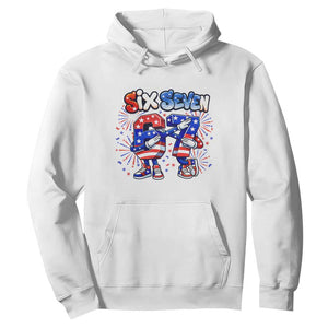Funny Six Seven Dabbing Hoodie Patriotic American Pride Gift TS12 White Print Your Wear