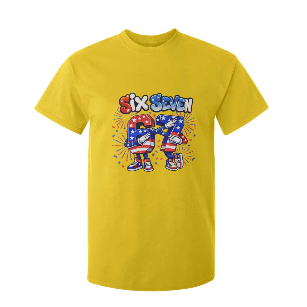 Funny Six Seven Dabbing T Shirt For Kid Patriotic American Pride Gift TS12 Daisy Print Your Wear