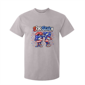 Funny Six Seven Dabbing T Shirt For Kid Patriotic American Pride Gift TS12 Ice Gray Print Your Wear