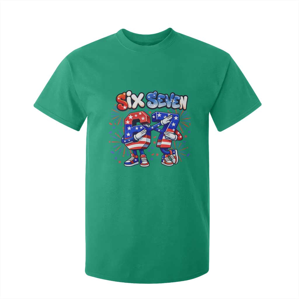 Funny Six Seven Dabbing T Shirt For Kid Patriotic American Pride Gift TS12 Irish Green Print Your Wear