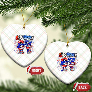 Funny Six Seven Dabbing Ceramic Ornament Patriotic American Pride Gift TS12 Print Your Wear
