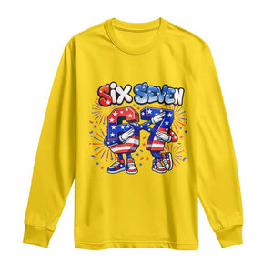 Funny Six Seven Dabbing Long Sleeve Shirt Patriotic American Pride Gift TS12 Daisy Print Your Wear