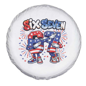 Funny Six Seven Dabbing Spare Tire Cover Patriotic American Pride Gift TS12 Print Your Wear
