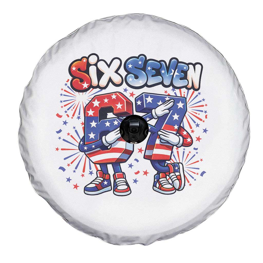 Funny Six Seven Dabbing Spare Tire Cover Patriotic American Pride Gift TS12 Print Your Wear