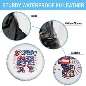 Funny Six Seven Dabbing Spare Tire Cover Patriotic American Pride Gift TS12 Print Your Wear
