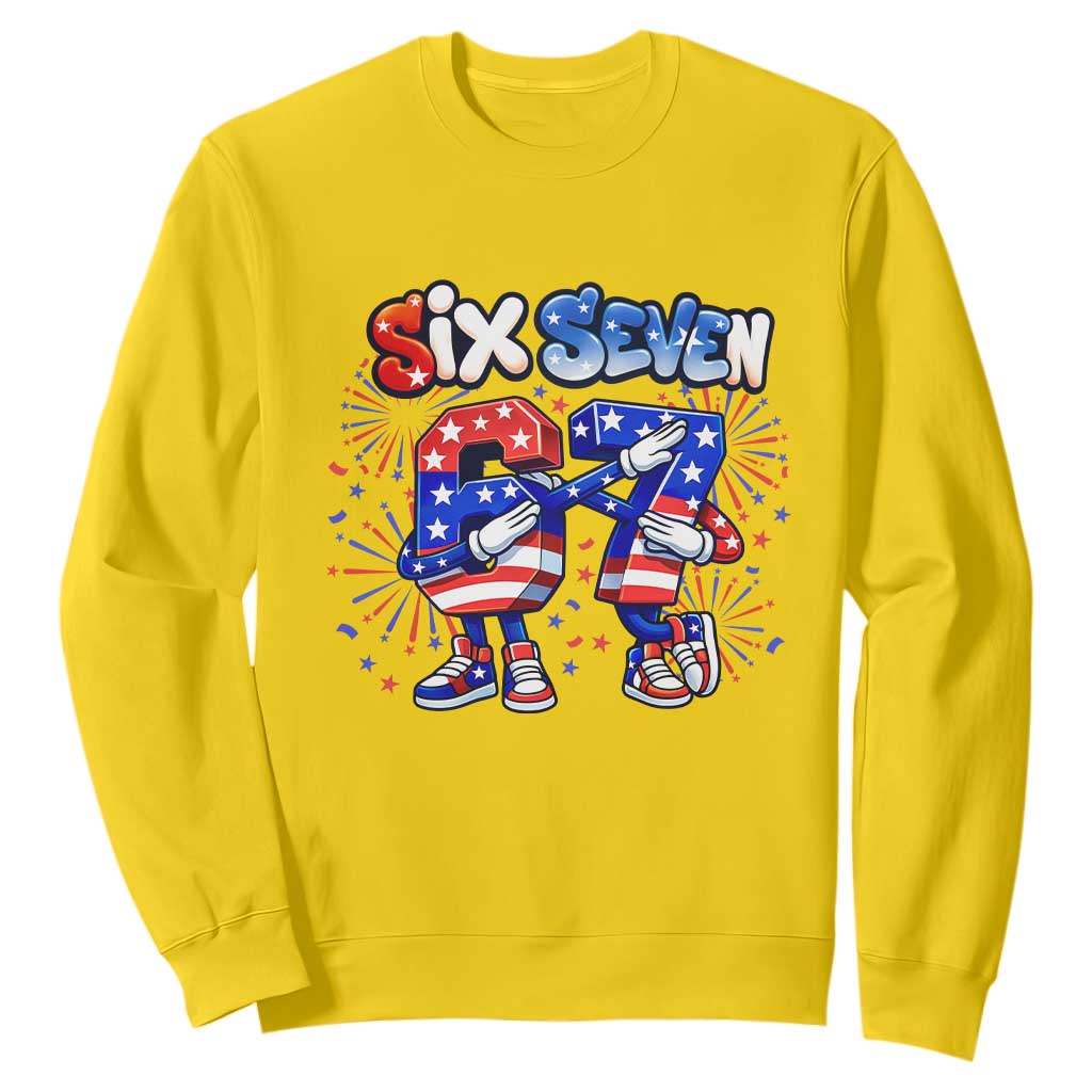 Funny Six Seven Dabbing Sweatshirt Patriotic American Pride Gift TS12 Daisy Print Your Wear