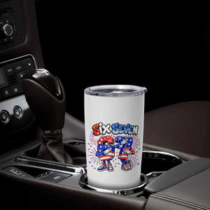 Funny Six Seven Dabbing Tumbler Cup Patriotic American Pride Gift TS12 Print Your Wear