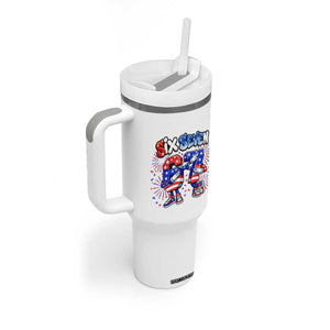 Funny Six Seven Dabbing Tumbler With Handle Patriotic American Pride Gift TS12 Print Your Wear
