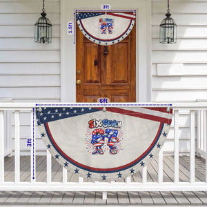 Funny Six Seven Dabbing Patriotic Fan Flag American Pride Gift TS12 Print Your Wear