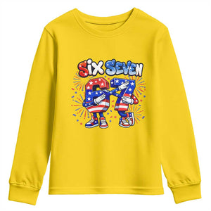 Funny Six Seven Dabbing Youth Sweatshirt Patriotic American Pride Gift TS12 Daisy Print Your Wear