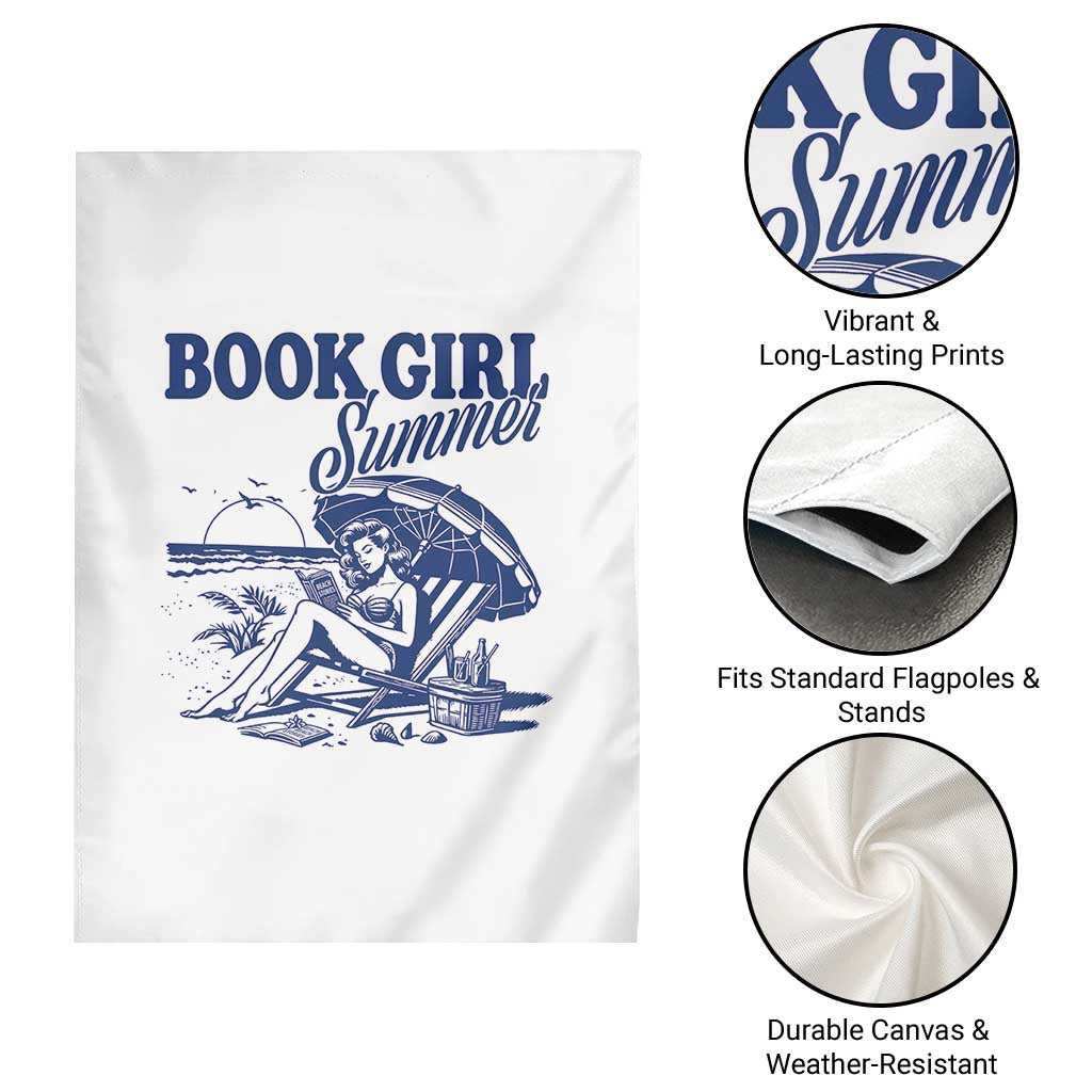Book Girl Summer Garden Flag Funny Beach Book Lover Gift TS12 Print Your Wear