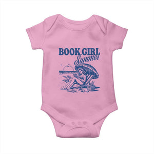 Book Girl Summer Baby Onesie Funny Beach Book Lover Gift TS12 Light Pink Print Your Wear