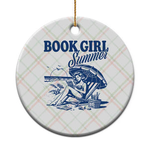 Book Girl Summer Ceramic Ornament Funny Beach Book Lover Gift TS12 1pc Christmas Plaid Print Your Wear