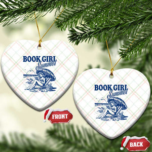 Book Girl Summer Ceramic Ornament Funny Beach Book Lover Gift TS12 Print Your Wear