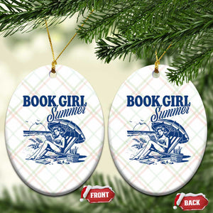 Book Girl Summer Ceramic Ornament Funny Beach Book Lover Gift TS12 Print Your Wear