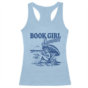Book Girl Summer Racerback Tank Top Funny Beach Book Lover Gift TS12 Light Blue Print Your Wear