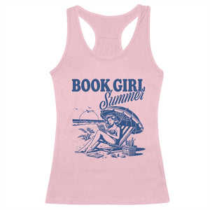 Book Girl Summer Racerback Tank Top Funny Beach Book Lover Gift TS12 Light Pink Print Your Wear