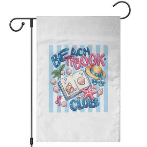 Beach Book Club Garden Flag Bookworm Summer Vacation Graphic TS12 White Print Your Wear