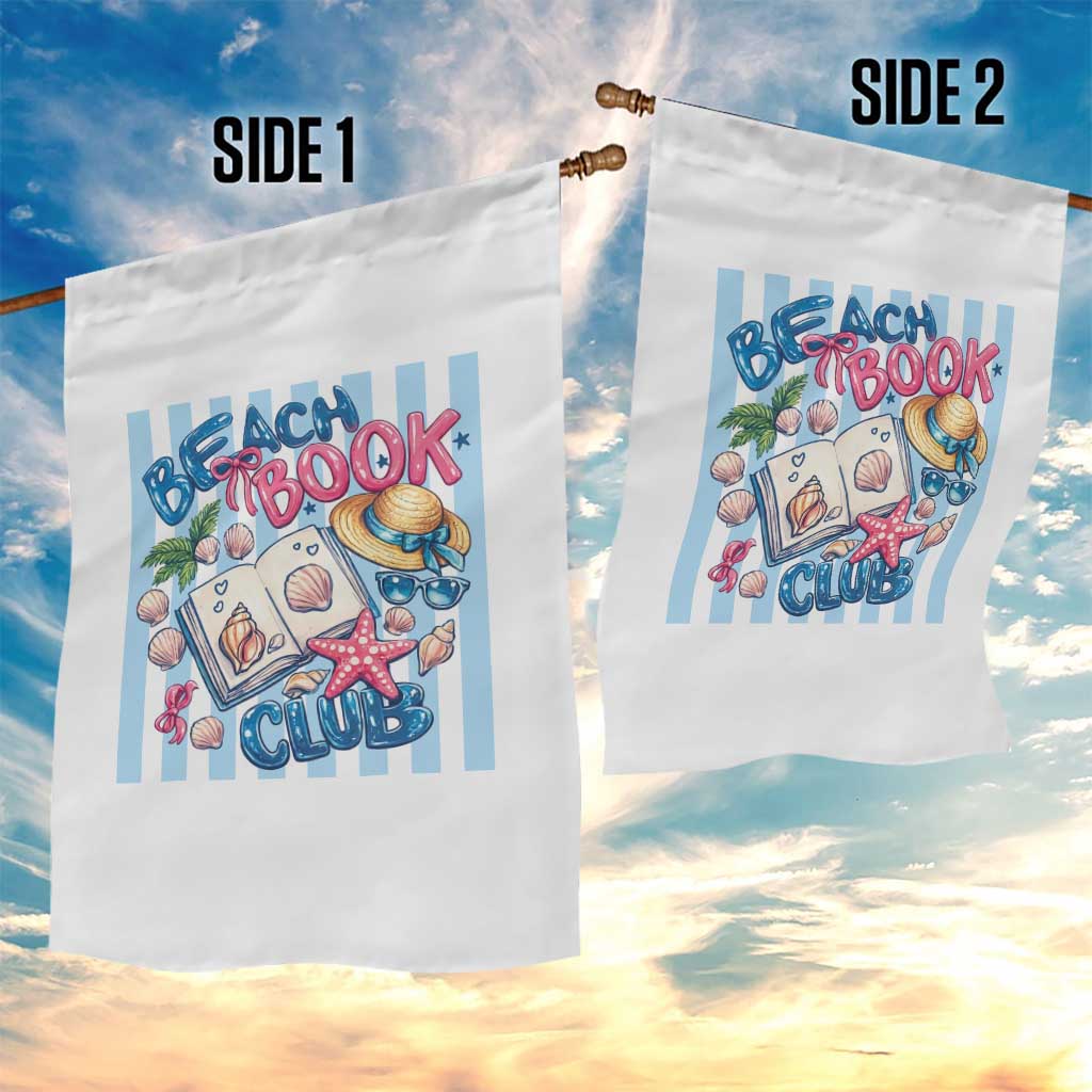 Beach Book Club Garden Flag Bookworm Summer Vacation Graphic TS12 Print Your Wear