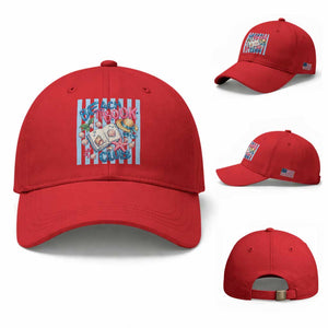 Beach Book Club Baseball Cap Bookworm Summer Vacation Graphic TS12 Baseball Cap Universal Fit Red Print Your Wear